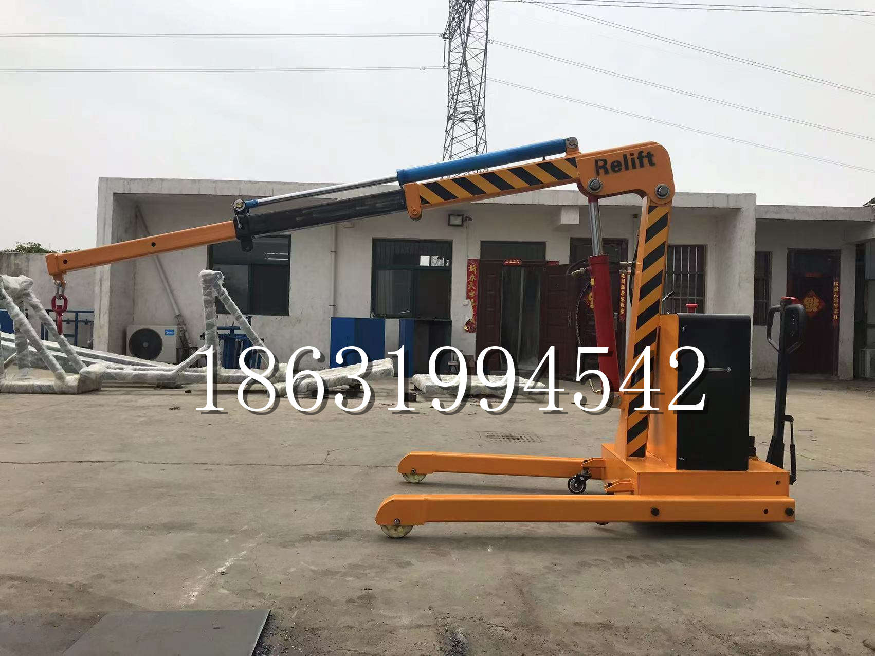 静海区久征定做3吨三轮随车吊 农用园林绿化移树吊 平板工程用小吊机